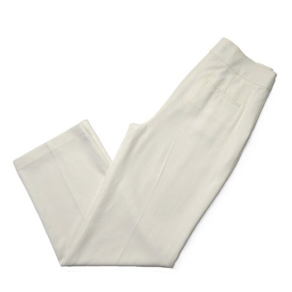 NWT Theory High Waist Wide in Rice Admiral Stripe Textured Crepe Pant 10 - Picture 6 of 9